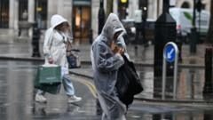 More downpours and thunderstorms are heading the UK's way